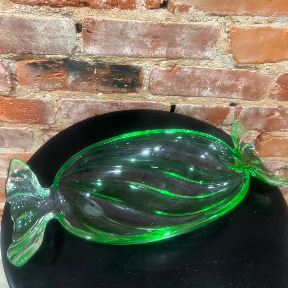Green Glass Candy-Shaped‎ Serveware